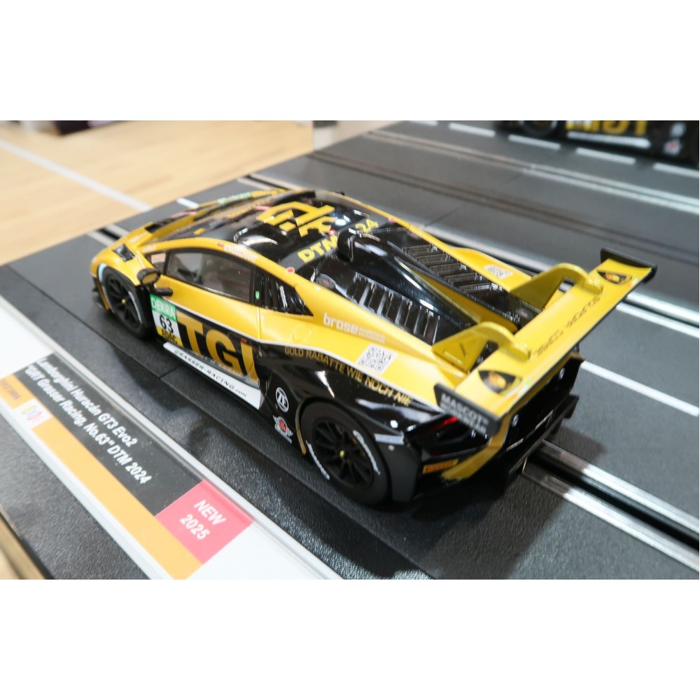 Carrera 23986 Digital 1:24 Lamborghini Huracan GT3 Evo2 GRT Grasser Racing No 63 DTM 2024 Slot Car