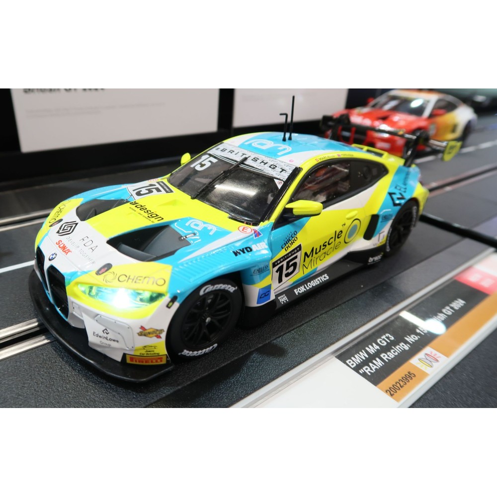 Carrera 23995 Digital 1:24 BMW M4 GT3 RAM Racing No 15 British GT 2024 Slot Car