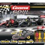 Carrera 62573 - Go 1:43 Racing for Glory F1 Slot Car Racing Set Mercedes Hamilton vs Ferrari Sainz
