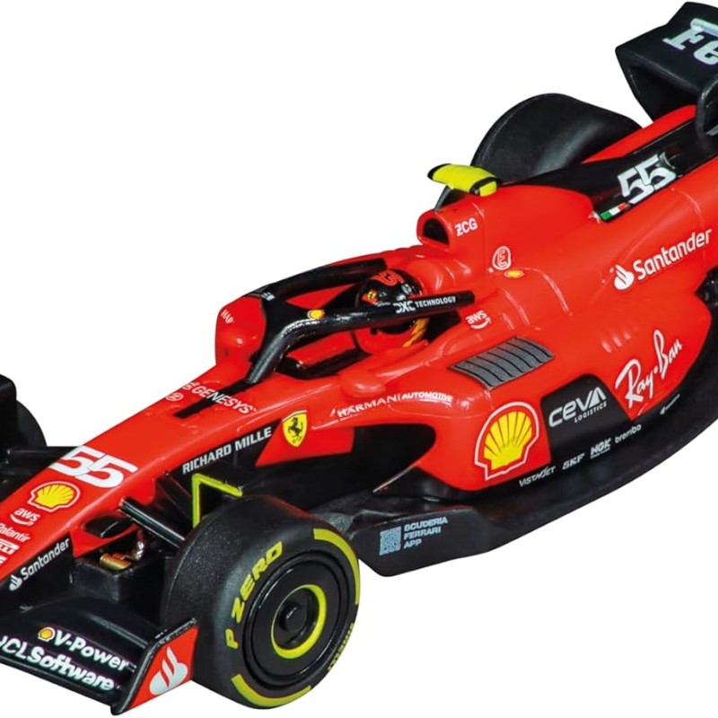 Carrera 62573 - Go 1:43 Racing for Glory F1 Slot Car Racing Set Mercedes Hamilton vs Ferrari Sainz