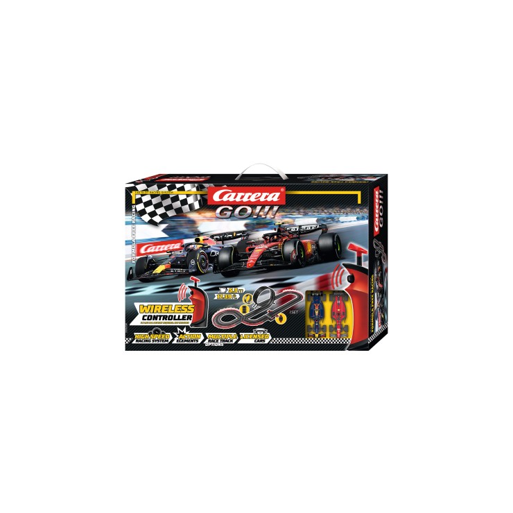 Carrera 62581 - Go 1:43 Formula Free Racing F1 Wireless Slot Car Set Red Bull RB19 vs Ferrari SF-23