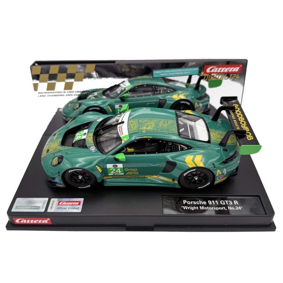 Carrera 24008 Digital 1:24 Porsche 911 GT3 R Wright Motorsports No 24 Slot Car