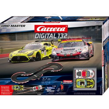 Carrera 30050 Digital 1:32 Grid Masters Slot Car Racing Set Ferrari 296 GT3 vs Mercedes AMG GT3