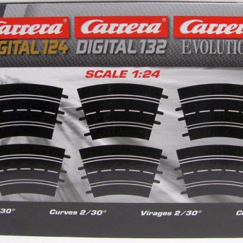 Carrera 20572 Digital Evolution1:32 Curve R2 30° 6 Pieces Track Pack