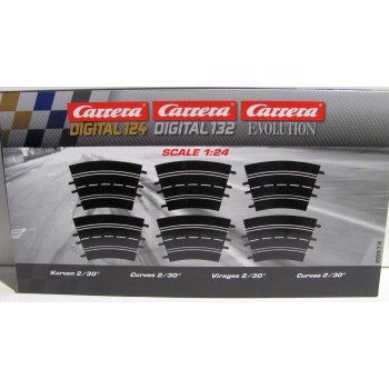 Carrera 20572 Digital Evolution1:32 Curve R2 30° 6 Pieces Track Pack