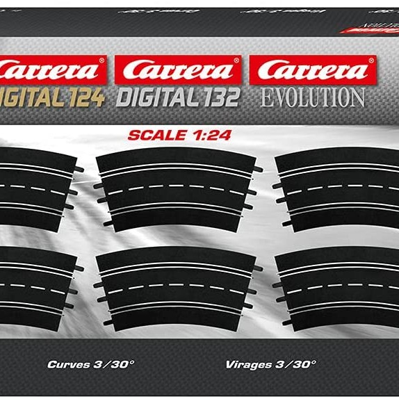 Carrera 20573 Digital Evolution1:32 Curve 3/30° 6 Pieces Track Pack