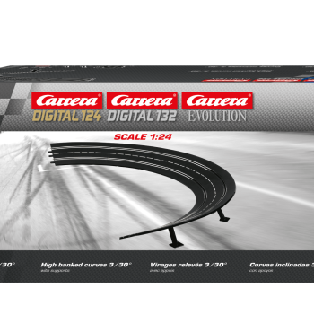Carrera 20576 Digital Evolution1:32 High Banked Curve R3 / 30, 6 Pieces Track Pack