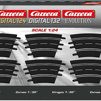 Carrera 20577 Digital Evolution1:32 Curve 1/30° 6 Pieces Track Pack