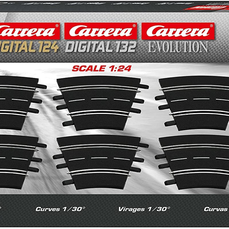 Carrera 20577 Digital Evolution1:32 Curve 1/30° 6 Pieces Track Pack