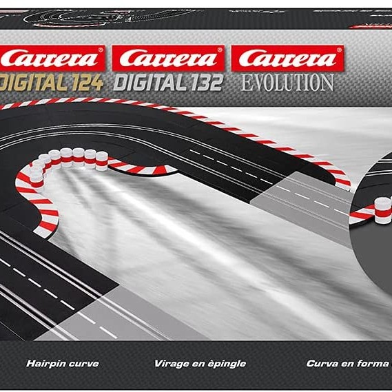 Carrera 20613 Digital Evolution1:32 Hairpin Curve Set R1 60° 19 pieces Track Pack
