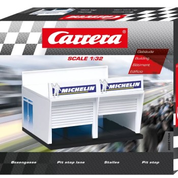 Carrera 21104 Digital Evolution1:32 Double Garage with Railing and Signage for Pit Stop Lane