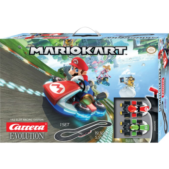 Carrera 25243 Evolution 1:32  Mario Kart 8 Slot Car Racing Set Mario vs Yoshi