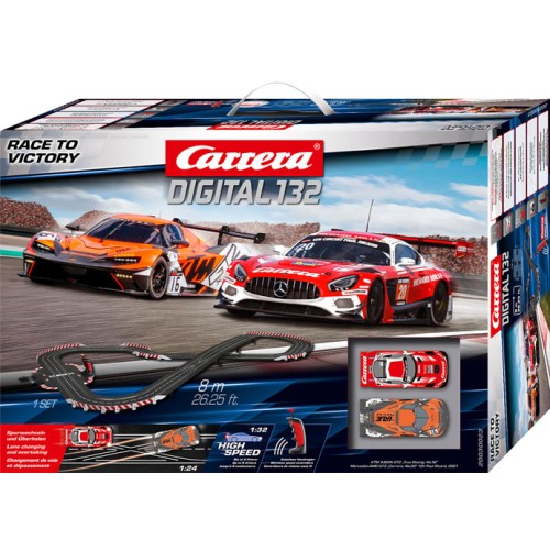Carrera 30023 Digital 1:32  Race to Victory Wireless Slot Car Racing Set Mercedes GT3 Vs KTM X-BOW GT2