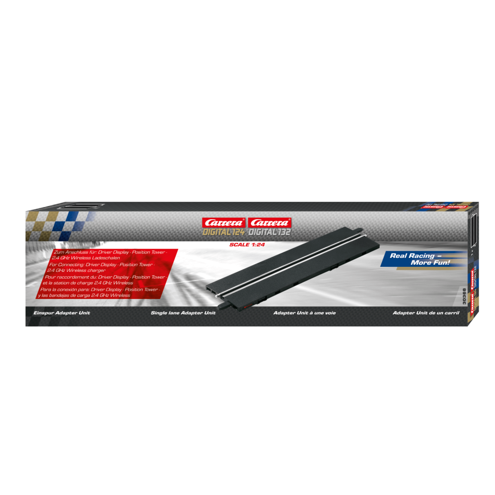 Carrera 30368 Digital 1:24 1:32 Single Lane Adapter Unit Track Piece for Pit Lane 30356