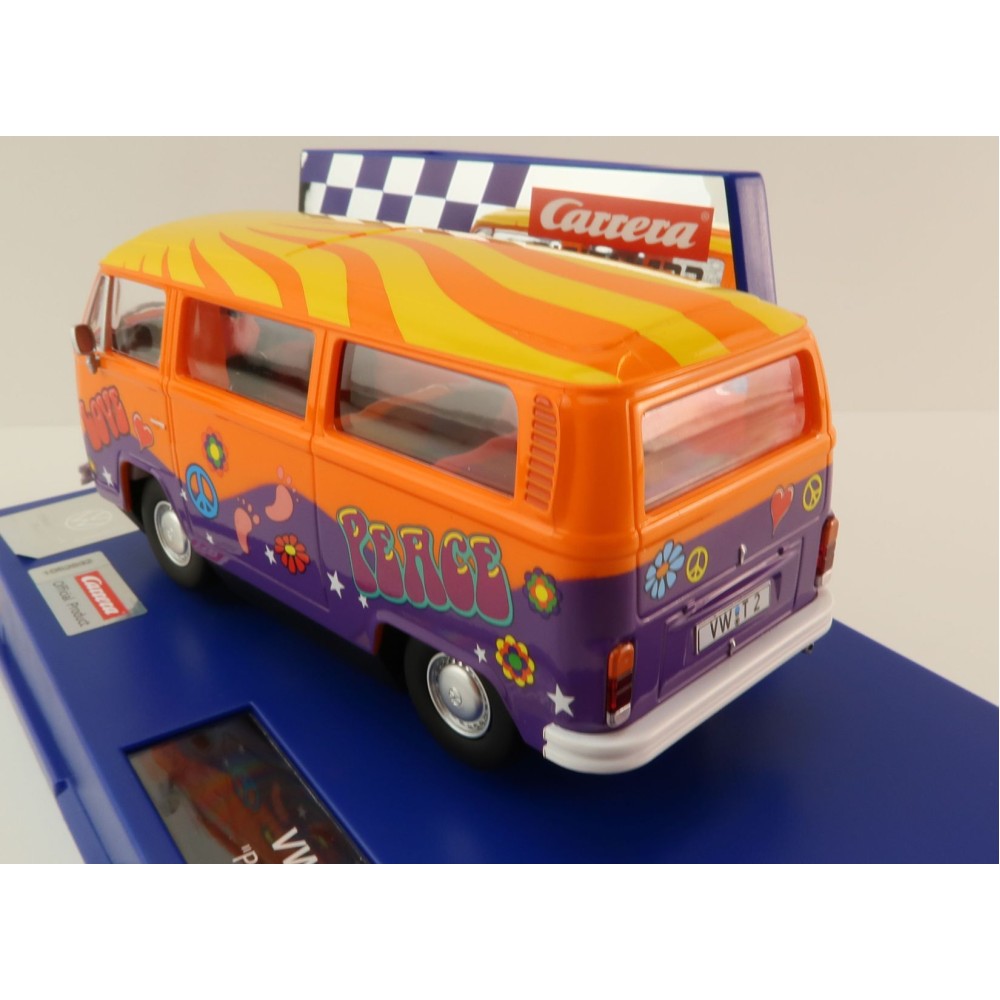 Carrera 31095 Digital 1:32 Volkswagen VW Bus Panel Van T2b Peace and Love Slot Car