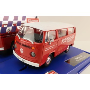 Carrera 31096 Digital 1:32 Volkswagen VW Bus Panel Van T2b Porsche Race Service Slot Car