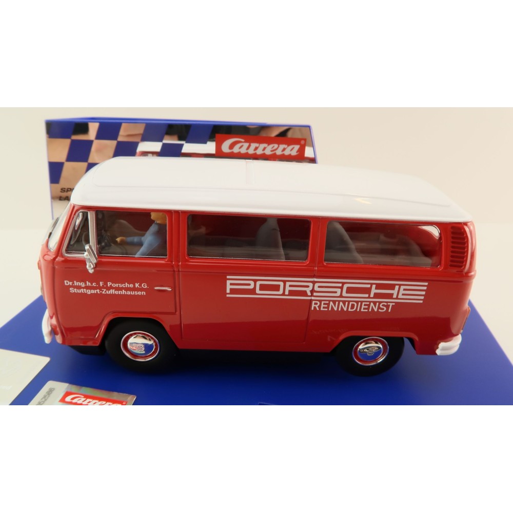 Carrera 31096 Digital 1:32 Volkswagen VW Bus Panel Van T2b Porsche Race Service Slot Car