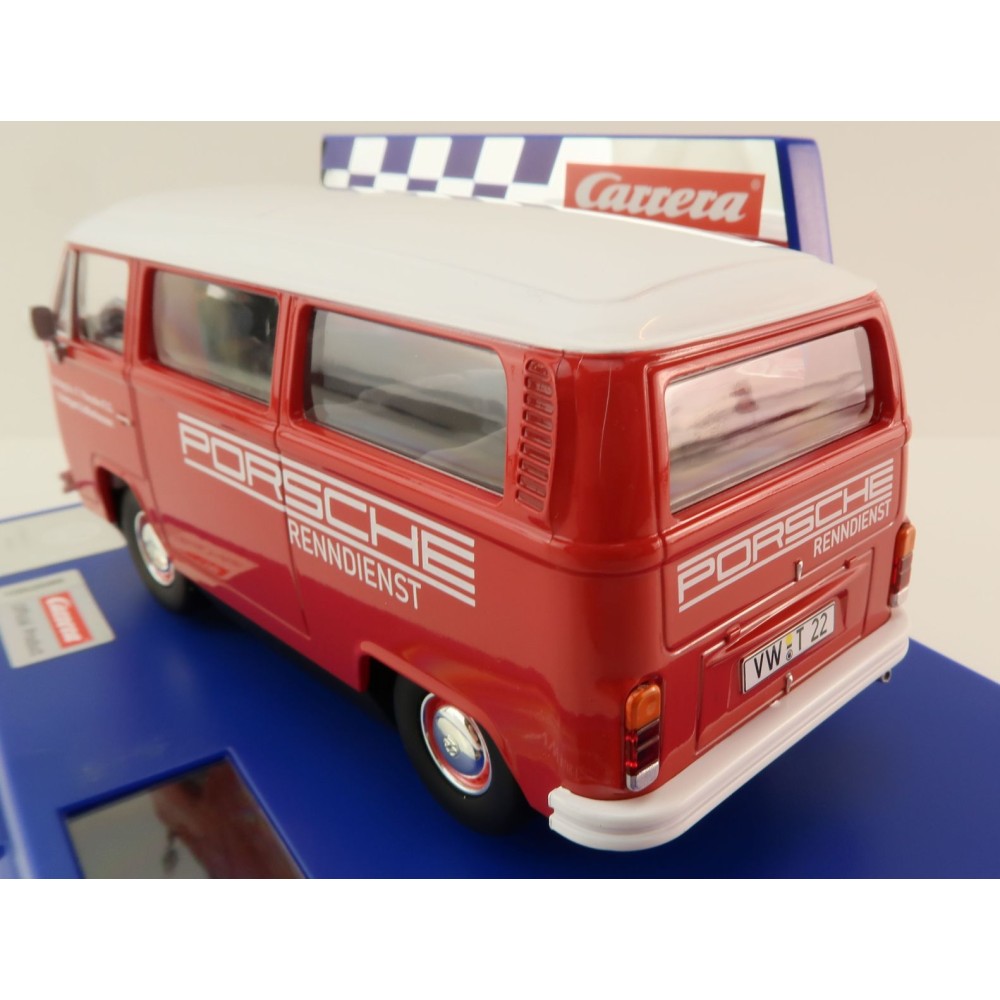 Carrera 31096 Digital 1:32 Volkswagen VW Bus Panel Van T2b Porsche Race Service Slot Car
