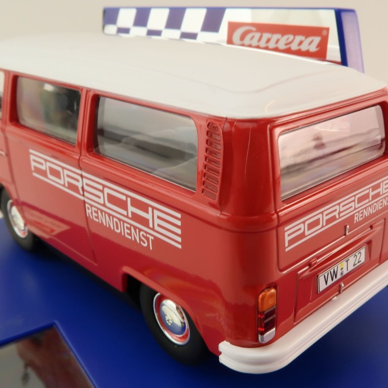 Carrera 31096 Digital 1:32 Volkswagen VW Bus Panel Van T2b Porsche Race Service Slot Car