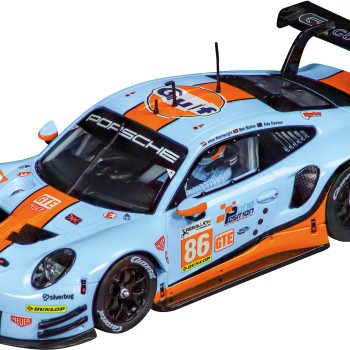 Carrera 32019 Digital 1:32 Porsche 911R GT3 Gulf Mike Wainwright Nr. 86 Silverstone 2014 Slot Car