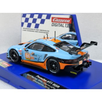 Carrera 32019 Digital 1:32 Porsche 911R GT3 Gulf Mike Wainwright Nr. 86 Silverstone 2014 Slot Car