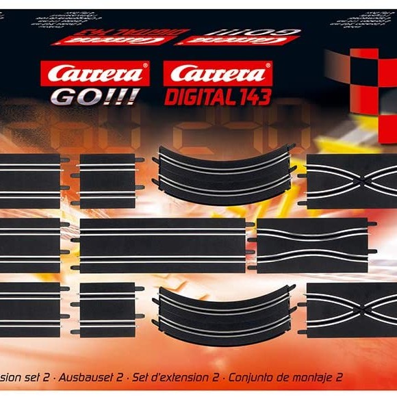 Carrera 61601 1:43 Go!!! Track Extension Set 2 - 11 Track pieces 