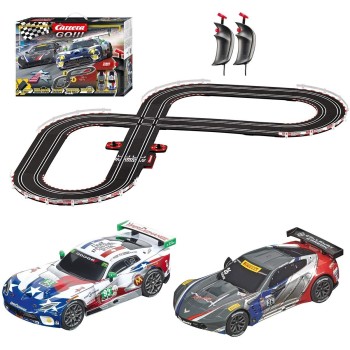 Carrera 62521 - GO!!! 1:43 Onto The Podium Slot Car Racing Set Dodge Viper vs Corvette C7.R