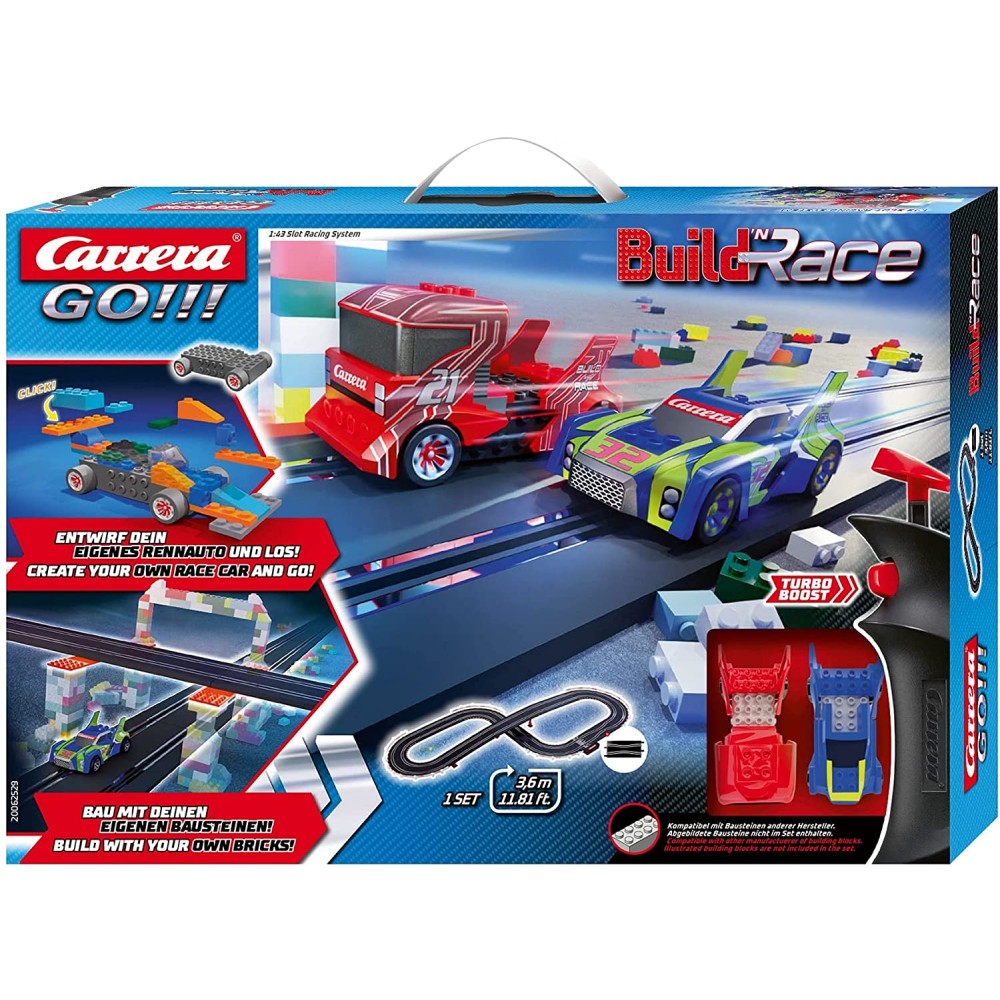 Carrera 62529 - GO!!! 1:43 Build n Race Construction Set Slot Car Set