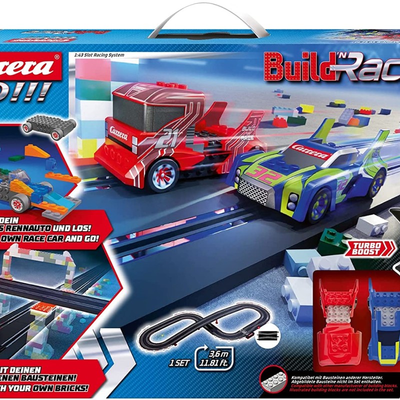 Carrera 62529 - GO!!! 1:43 Build n Race Construction Set Slot Car Set