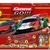Carrera 62551 - Go 1:43 Ferrari Pro Speeders 2x Ferrari 488 GT3 Slot Car Racing Set 