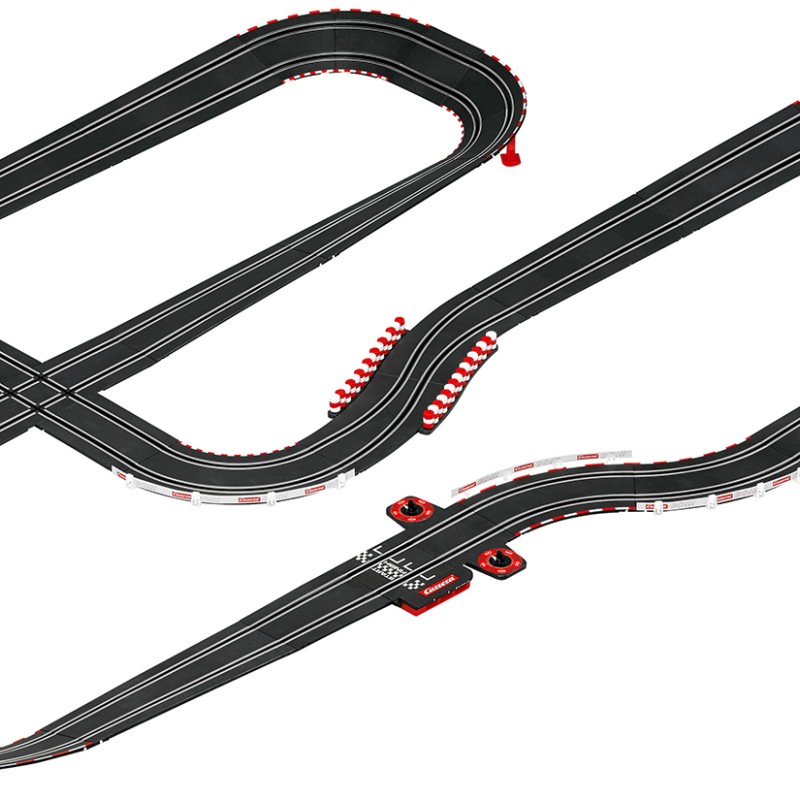 Carrera 62551 - Go 1:43 Ferrari Pro Speeders 2x Ferrari 488 GT3 Slot Car Racing Set 