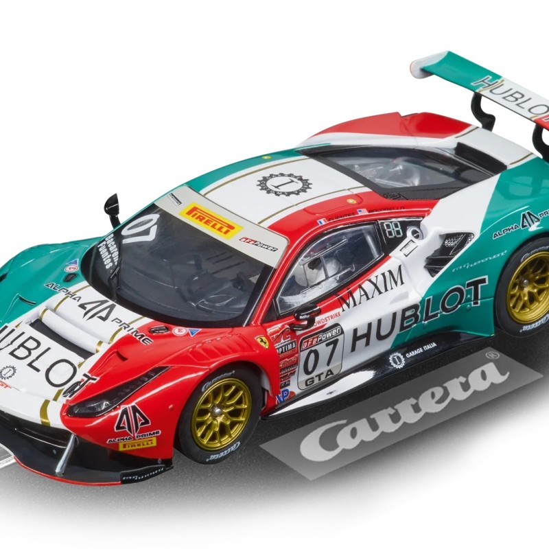 Carrera 62551 - Go 1:43 Ferrari Pro Speeders 2x Ferrari 488 GT3 Slot Car Racing Set 