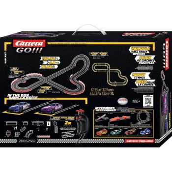 Carrera 62582 - Go 1:43 NASCAR Talladega Competition Slot Car Racing Set 2x Camaro NextGen ZL1