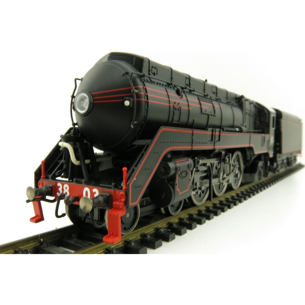 Australian Railway Models 87002 C38 Class Streamliner 4-6-2 'Pacific' Express Passenger Steam Locomotive #3803 - 1:87