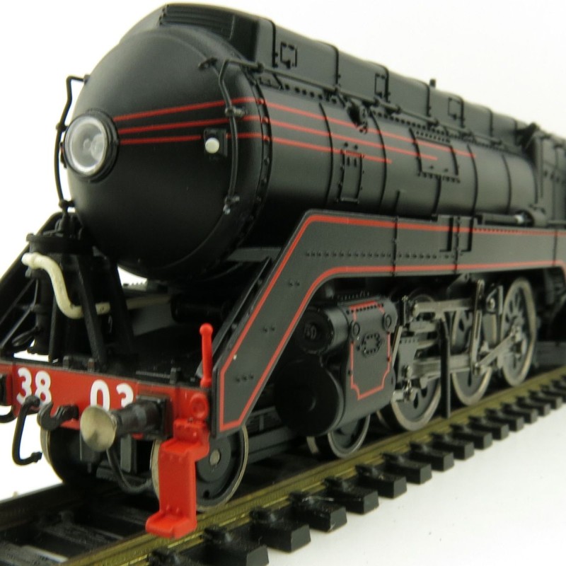 Australian Railway Models 87002 C38 Class Streamliner 4-6-2 'Pacific' Express Passenger Steam Locomotive #3803 - 1:87
