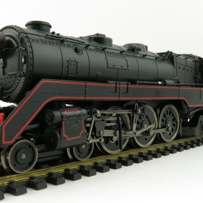 Australian Railway Models 87003 C38 Class 4-6-2 'Pacific' Express Passenger Steam Locomotive #3820 Black Red Lining - 1:87