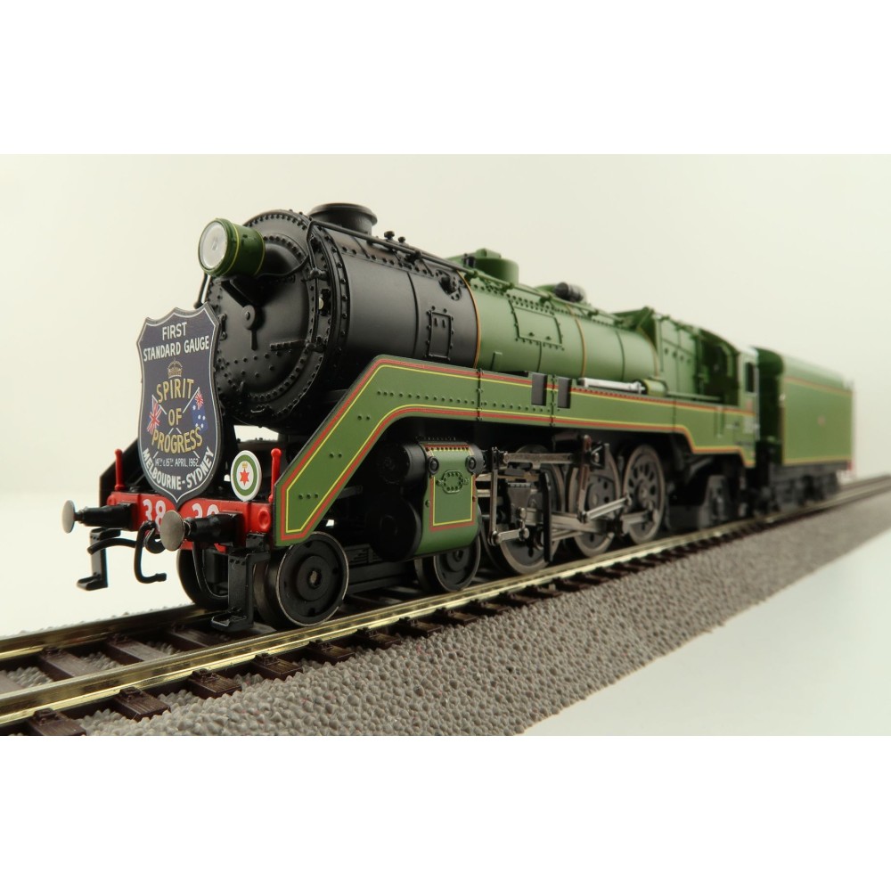 Australian Railway Models 87005 C38 Class 4-6-2 'Pacific' Express Passenger Steam Locomotive 3830 Spirit of Progress - 1:87