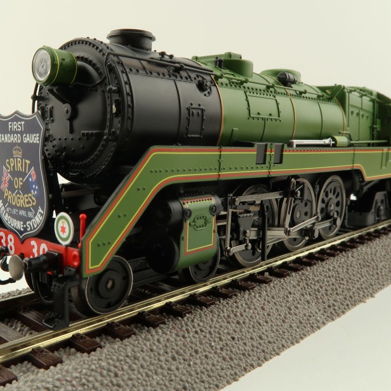 Australian Railway Models 87005 C38 Class 4-6-2 'Pacific' Express Passenger Steam Locomotive 3830 Spirit of Progress - 1:87