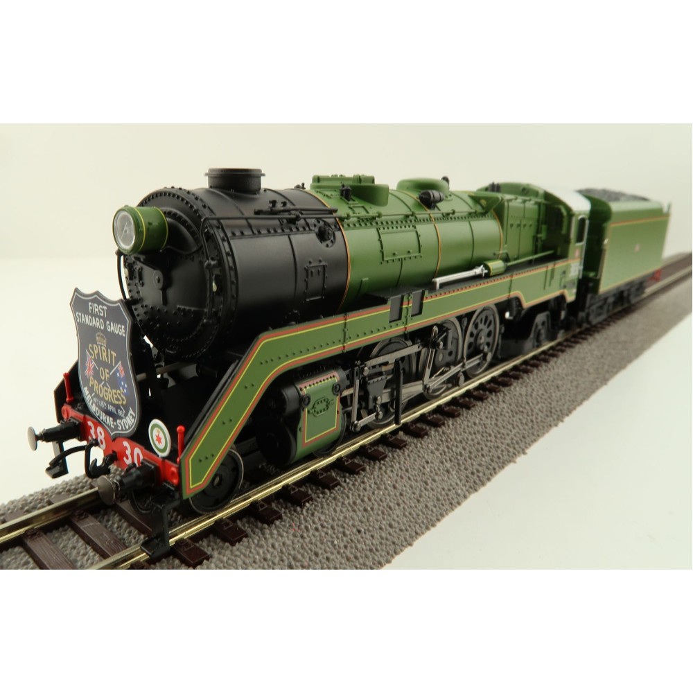 Australian Railway Models 87005 C38 Class 4-6-2 'Pacific' Express Passenger Steam Locomotive 3830 Spirit of Progress - 1:87