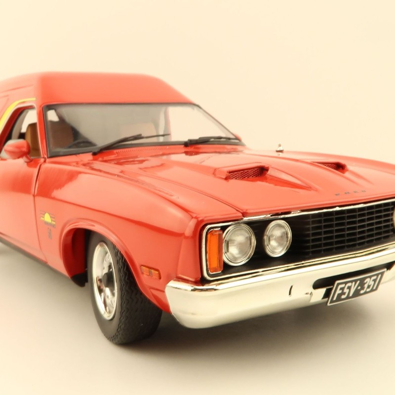 Classic Carlectables 18792 Ford XC Sundowner Panel Van Flame Red - Scale 1:18
