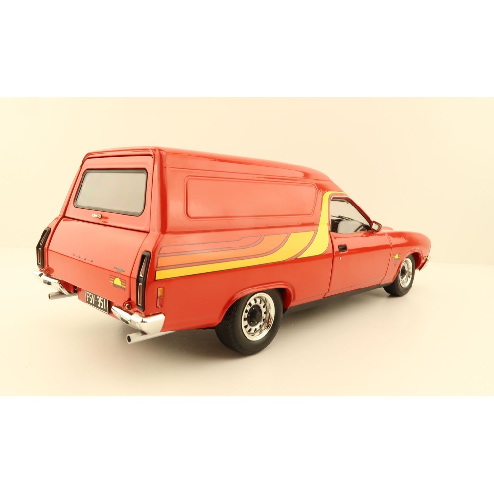 Classic Carlectables 18792 Ford XC Sundowner Panel Van Flame Red - Scale 1:18