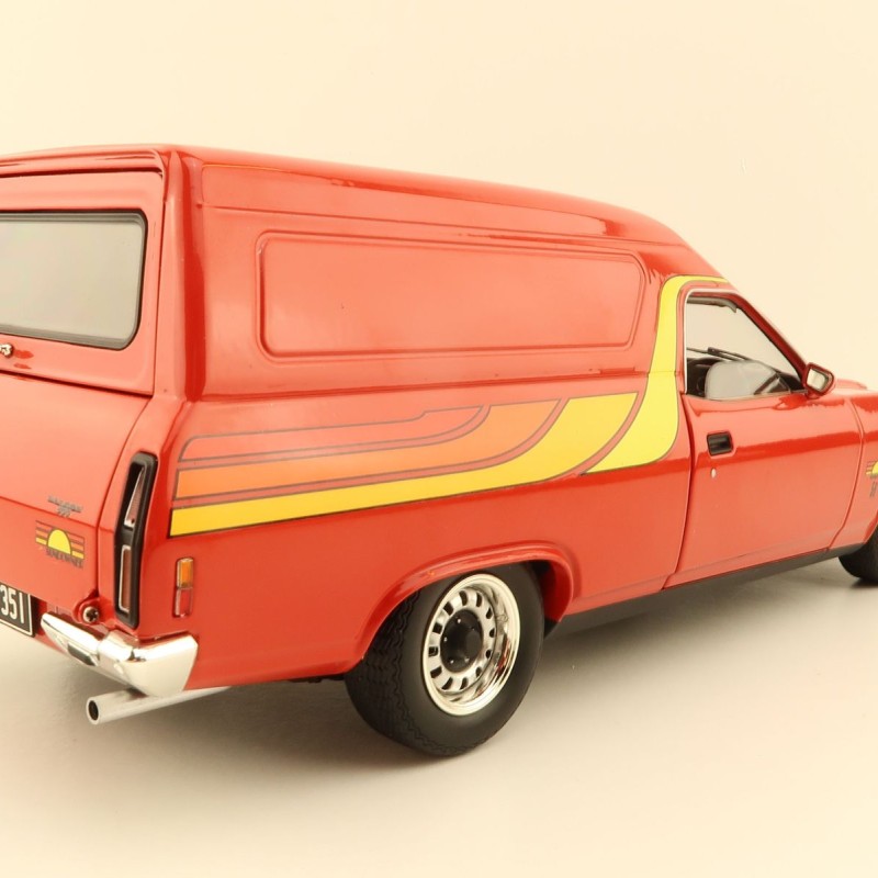 Classic Carlectables 18792 Ford XC Sundowner Panel Van Flame Red - Scale 1:18