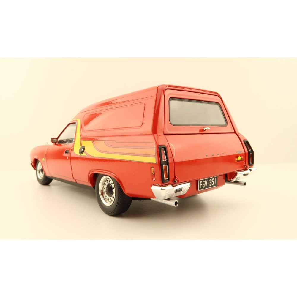 Classic Carlectables 18792 Ford XC Sundowner Panel Van Flame Red - Scale 1:18