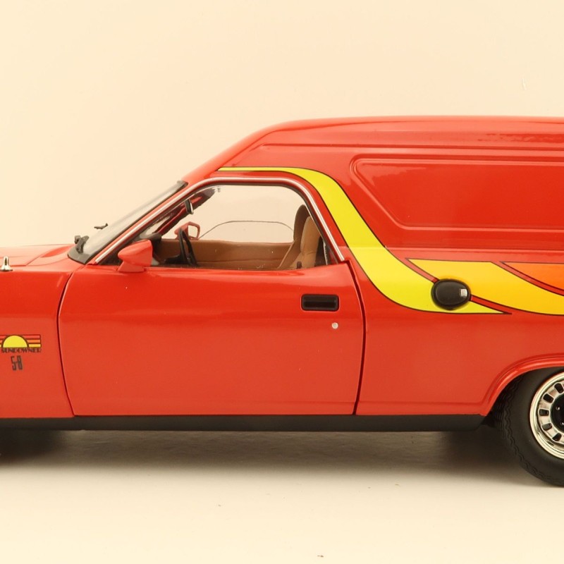 Classic Carlectables 18792 Ford XC Sundowner Panel Van Flame Red - Scale 1:18