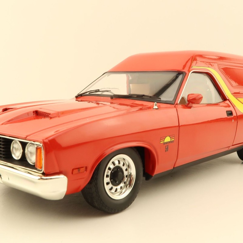 Classic Carlectables 18792 Ford XC Sundowner Panel Van Flame Red - Scale 1:18