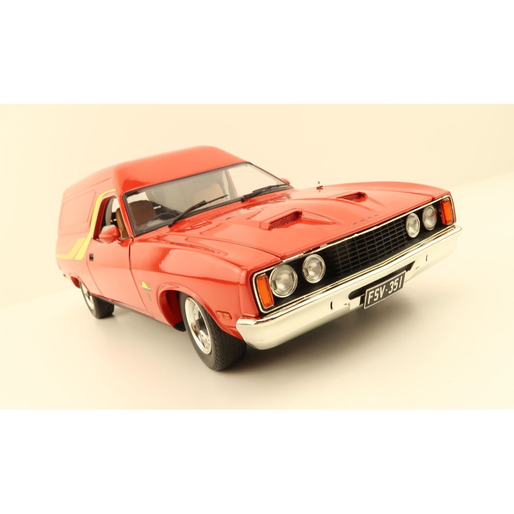 Classic Carlectables 18792 Ford XC Sundowner Panel Van Flame Red - Scale 1:18