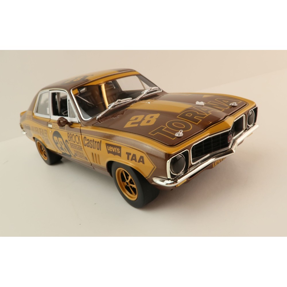 Classic Carlectables 18795 Holden LJ Torana GTR XU-1 1972 Bathurst winner Peter Brock 50th Anniversary Gold Livery - Scale 1:18