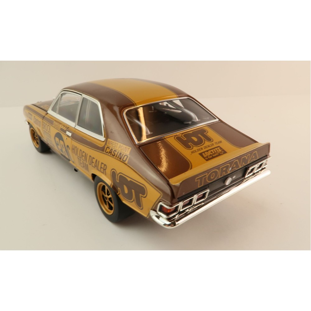 Classic Carlectables 18795 Holden LJ Torana GTR XU-1 1972 Bathurst winner Peter Brock 50th Anniversary Gold Livery - Scale 1:18