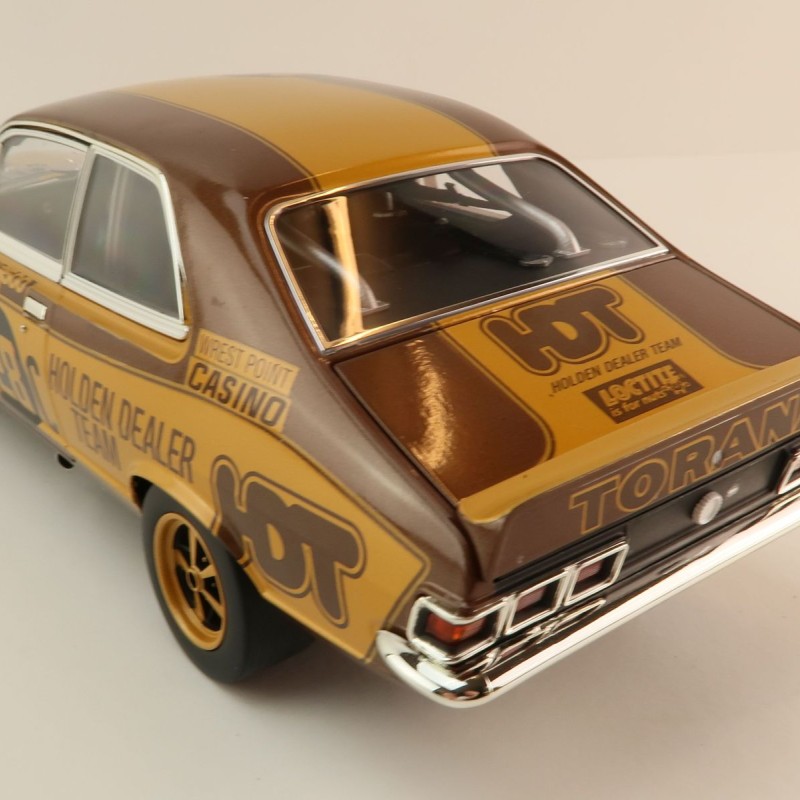 Classic Carlectables 18795 Holden LJ Torana GTR XU-1 1972 Bathurst winner Peter Brock 50th Anniversary Gold Livery - Scale 1:18