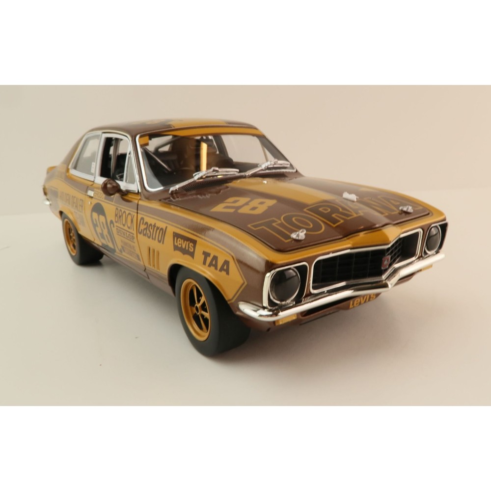 Classic Carlectables 18795 Holden LJ Torana GTR XU-1 1972 Bathurst winner Peter Brock 50th Anniversary Gold Livery - Scale 1:18